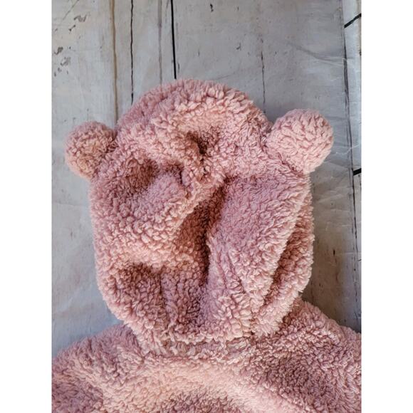 Kids Tales Pink Bear Winter One Piece Baby Jumper Size 3months W Hand Covers - Picture 9 of 9